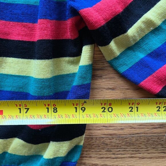 JW Anderson X Uniqlo Cool Striped Wool Sweater Pullover Top   Women's Size Small - Picture 6 of 7